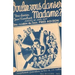 Sheet music VOULEZ-VOUS DANSER MADAME Fred ADISON