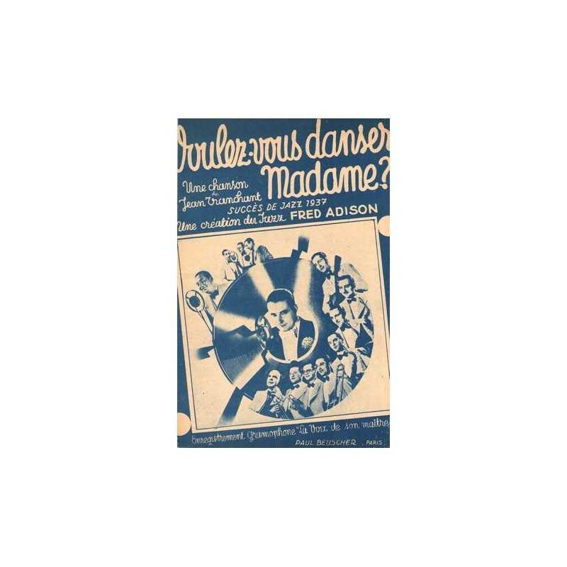 Sheet music VOULEZ-VOUS DANSER MADAME Fred ADISON