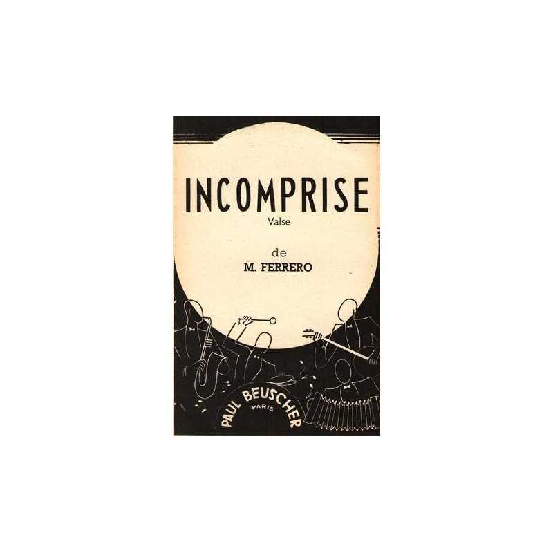 Sheet music INCOMPRISE Médard Ferrero