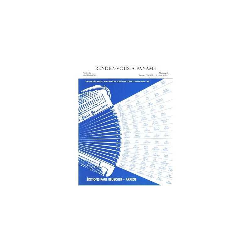 Sheet music RENDEZ-VOUS À PANAME Marc PROVANCE