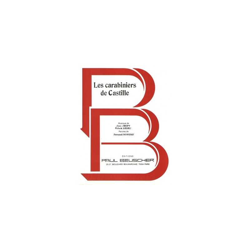 Sheet music LES CARABINIERS DE CASTILLE Lina MARGY