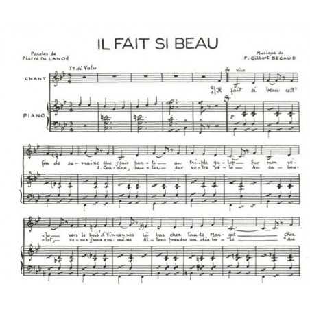IL FAIT SI BEAU