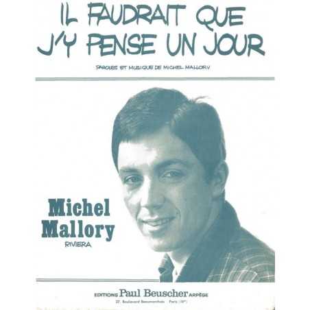 IL FAUDRAIT QUE J'Y PENSE UN JOUR