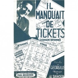 Partition IL MANQUAIT DE TICKETS GEORGIUS