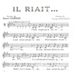 Partition IL RIAIT Édith PIAF