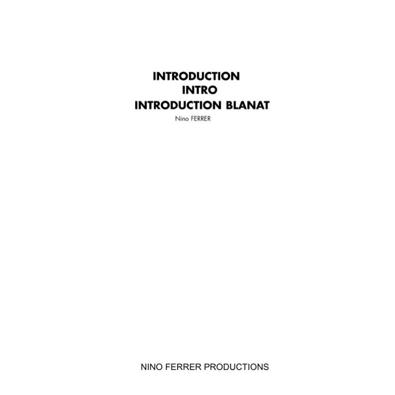 Partition INTRODUCTION - INTRO - INTRODUCTION BLANAT Nino FERRER