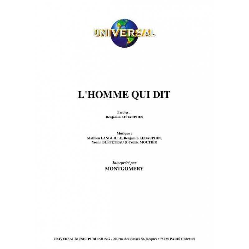 L'HOMME QUI DIT