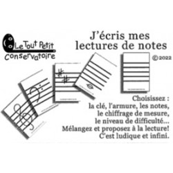 J'ÉCRIS MES LECTURES DE NOTES