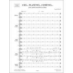 Sheet music CIEL PLANÈTES COMÈTES Pascal Proust