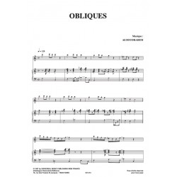 Sheet music OBLIQUES PARIS COMBO