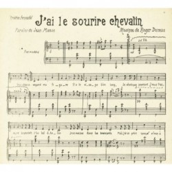 Partition J'AI LE SOURIRE CHEVALIN FERNANDEL