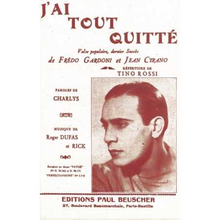 J'AI TOUT QUITTÉ