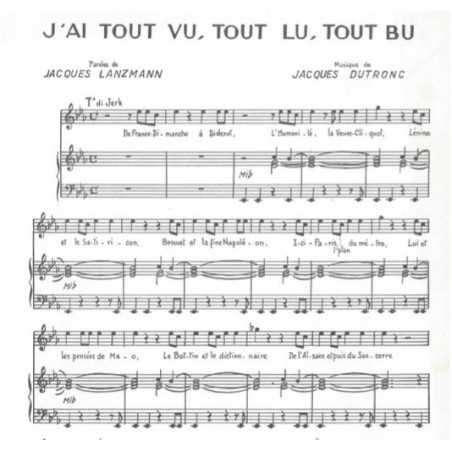 J'AI TOUT VU, TOUT LU, TOUT BU