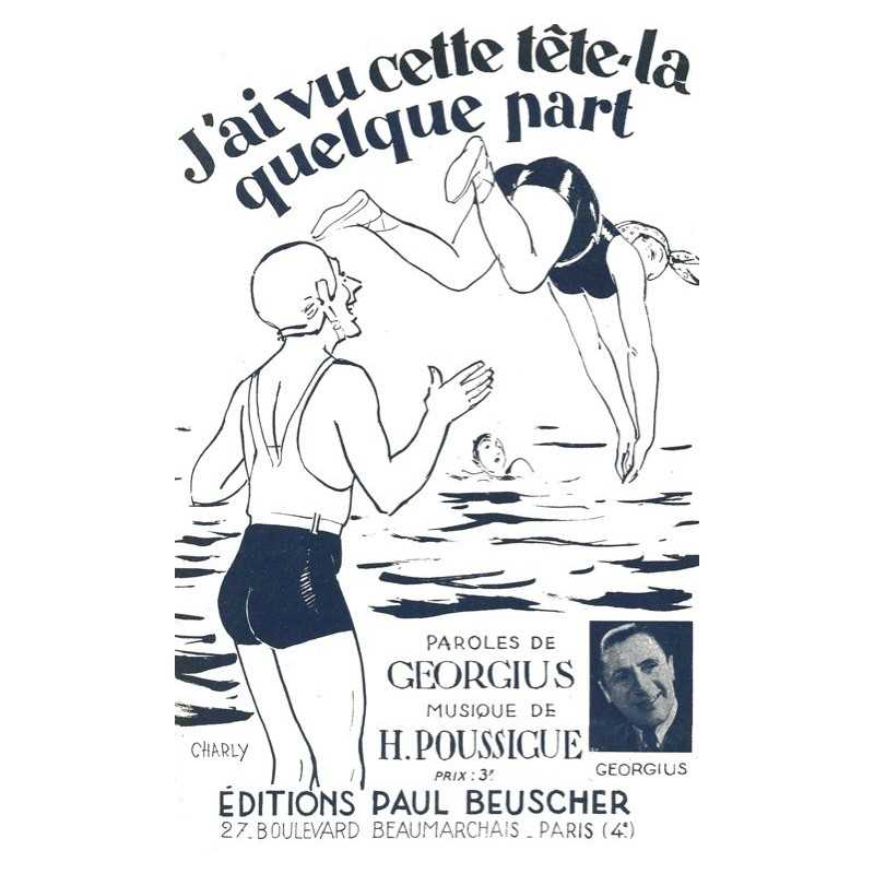 Partition J'AI VU CETTE TÊTE LÀ QUELQUE PART GEORGIUS