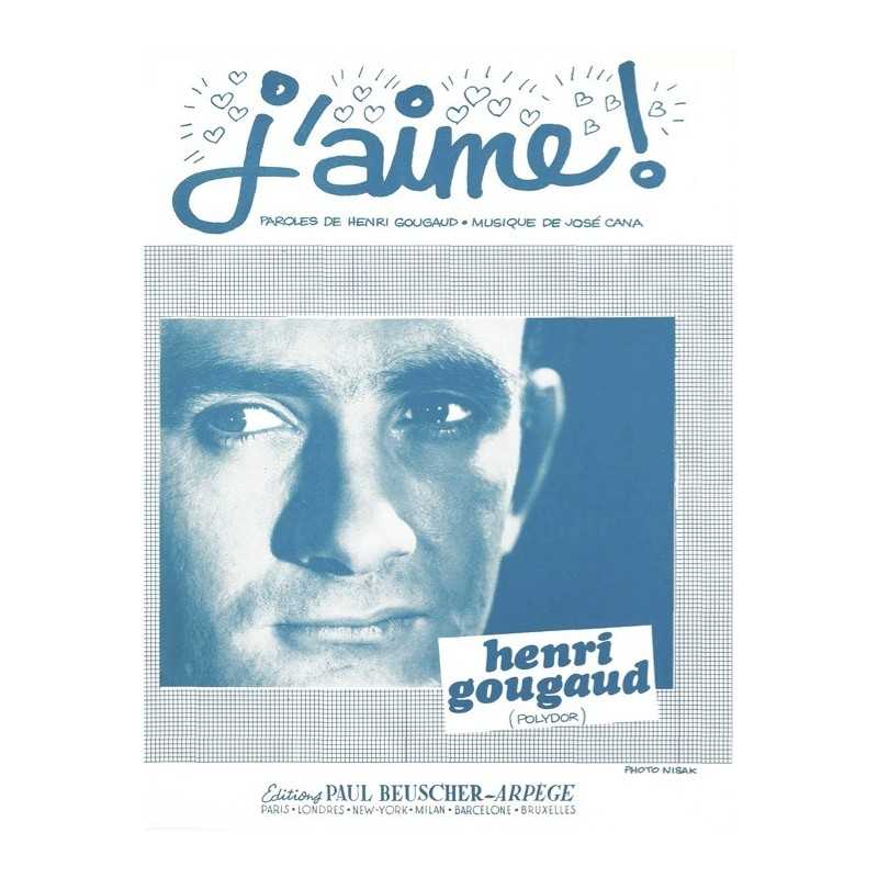 Partition J'AIME ! Henri GOUGAUD