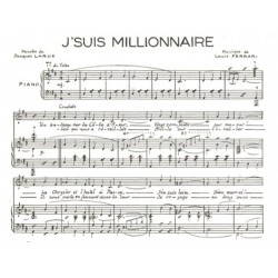 Partition J'SUIS MILLIONAIRE Raymond GIRERD