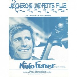 Partition JE CHERCHE UNE PETITE FILLE Nino FERRER