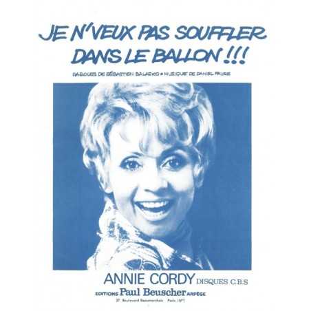 JE N'VEUX PAS SOUFFLER DANS LE BALLON