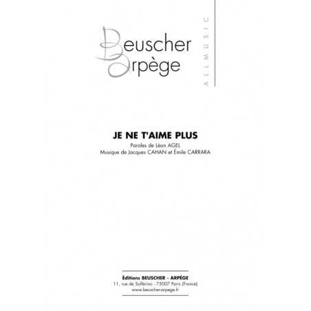 JE NE T'AIME PLUS