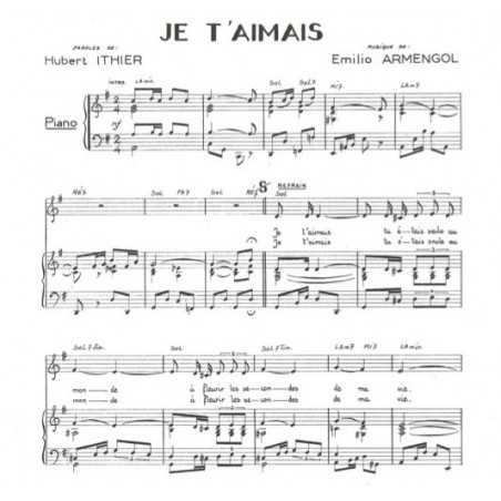 JE T'AIMAIS