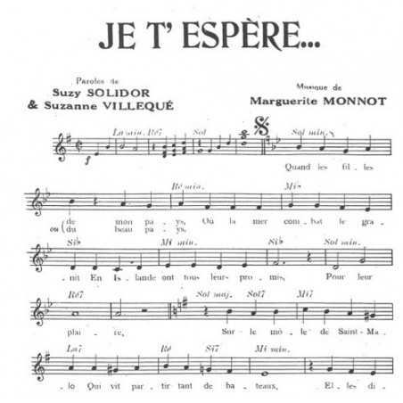 JE T'ESPÈRE