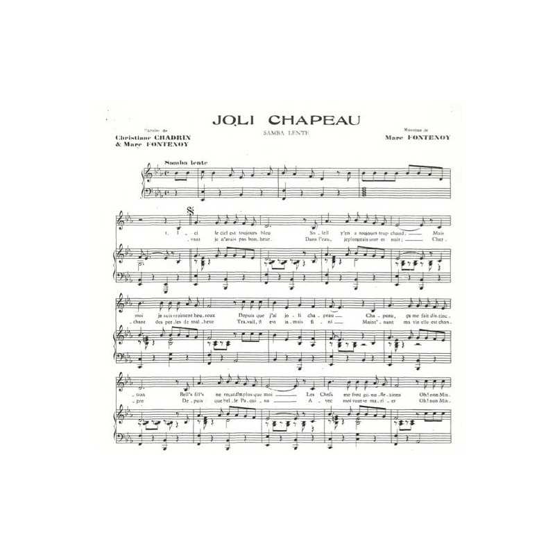 Partition JOLI CHAPEAU Raymond GIRERD