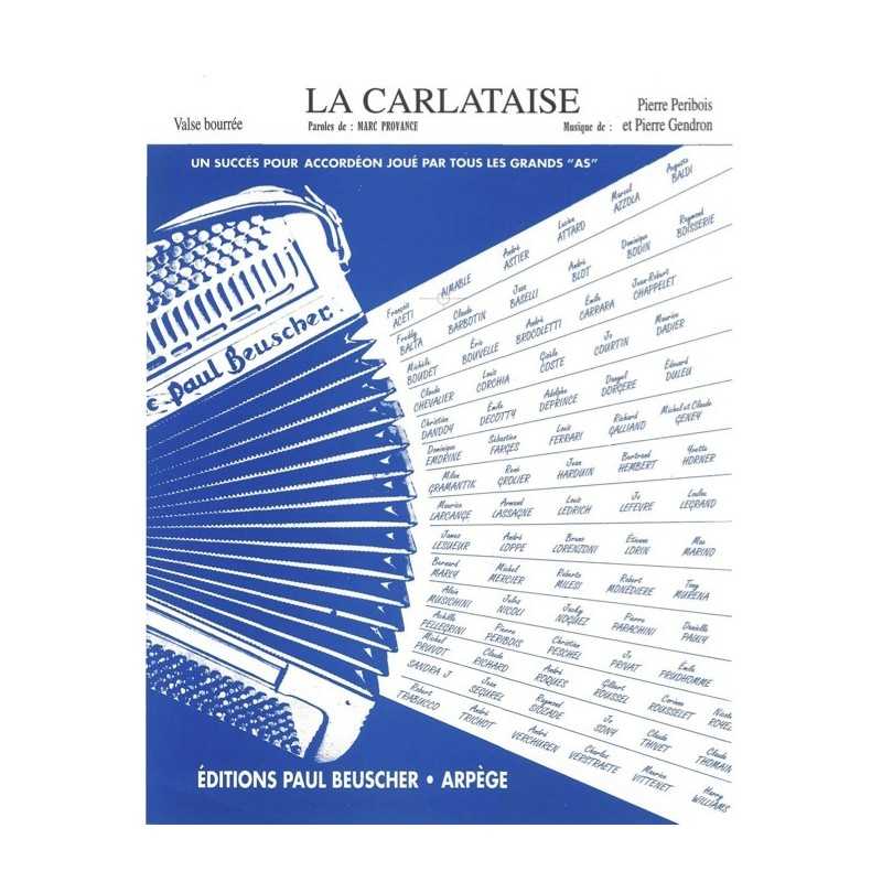Partition LA CARLATAISE AIMABLE