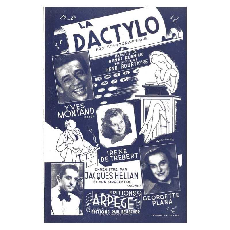 Partition LA DACTYLO Jacques HELIAN
