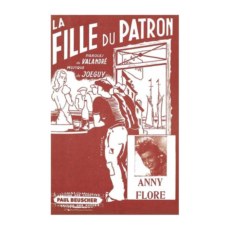 Partition LA FILLE DU PATRON Anny FLORE