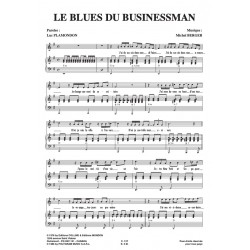 Sheet music LE BLUES DU BUSINESSMAN Starmania