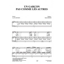 Partition UN GARÇON PAS COMME LES AUTRES (ZIGGY) STARMANIA