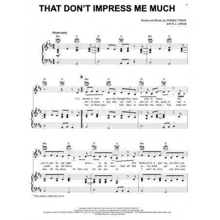 THAT DON'T IMPRESS ME MUCH