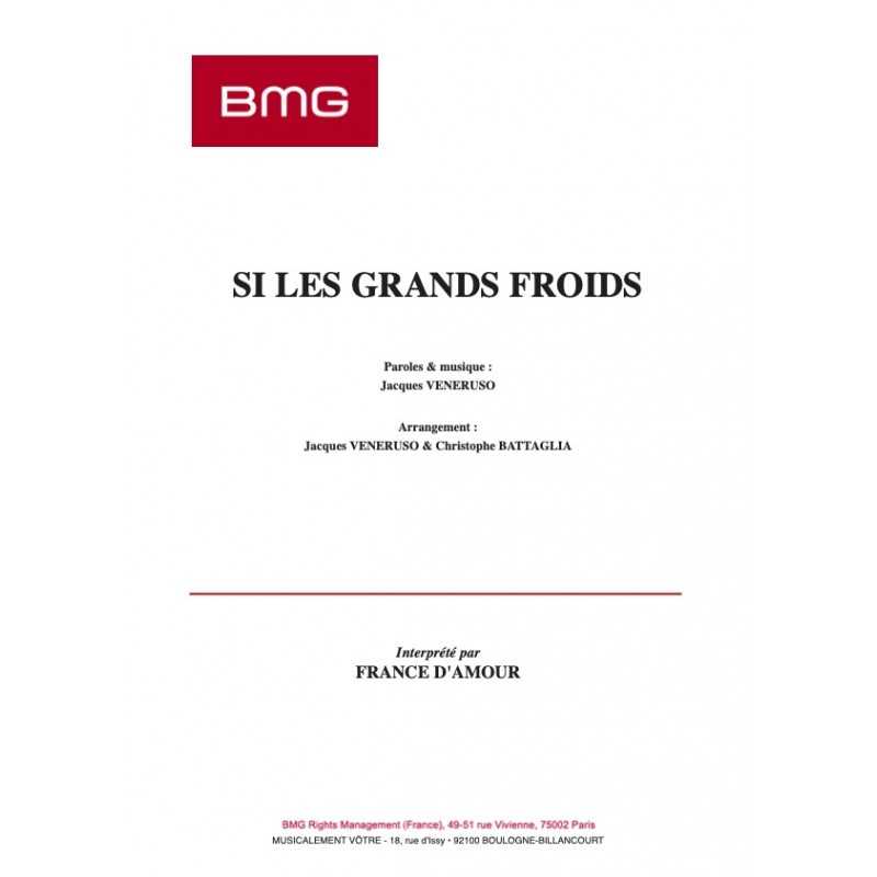 Partition SI LES GRANDS FROIDS France d'Amour