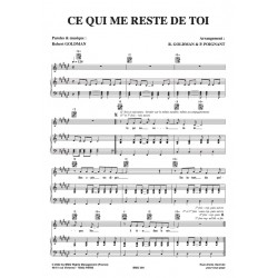 Sheet music CE QUI ME RESTE DE TOI France d'Amour