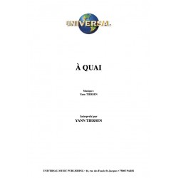 Sheet music À QUAI Yann TIERSEN