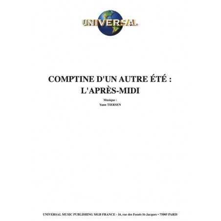 COMPTINE D'UN AUTRE ÉTÉ : L'APRÈS-MIDI