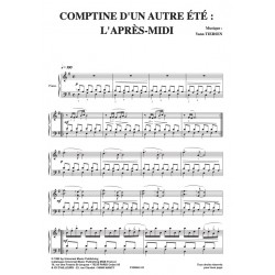 Sheet music COMPTINE D'UN AUTRE ÉTÉ L'APRÈS-MIDI Yann Tiersen