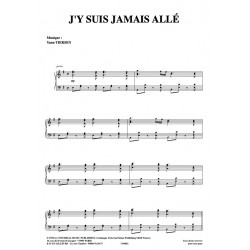 Sheet music J'Y SUIS JAMAIS ALLÉ Yann TIERSEN
