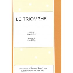 Sheet music LE TRIOMPHE Serge Lama