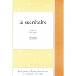 Sheet music LE SECRÉTAIRE Serge Lama