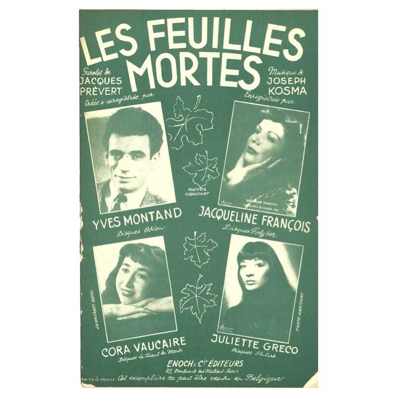 LES FEUILLES MORTES (ORCHESTRE DE JAZZ)