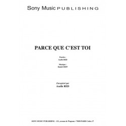 Partition PARCE QUE C'EST TOI Axelle Red pdf