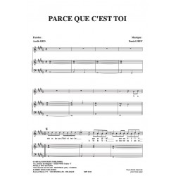 Partition PARCE QUE C'EST TOI Axelle Red pdf