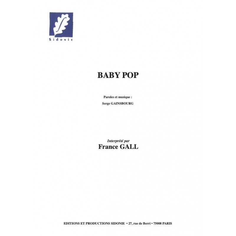 Sheet music BABY POP France Gall