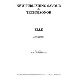 Partition ELLE Didier Barbelivien