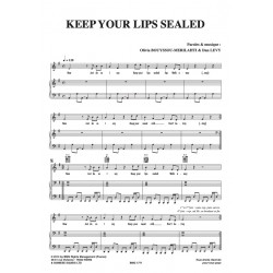 Sheet music KEEP YOUR LIPS SEALED The DØ