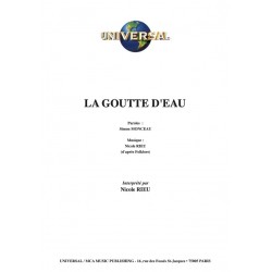 Sheet music LA GOUTTE D'EAU Nicole RIEU