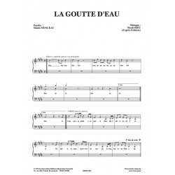 Sheet music LA GOUTTE D'EAU Nicole RIEU