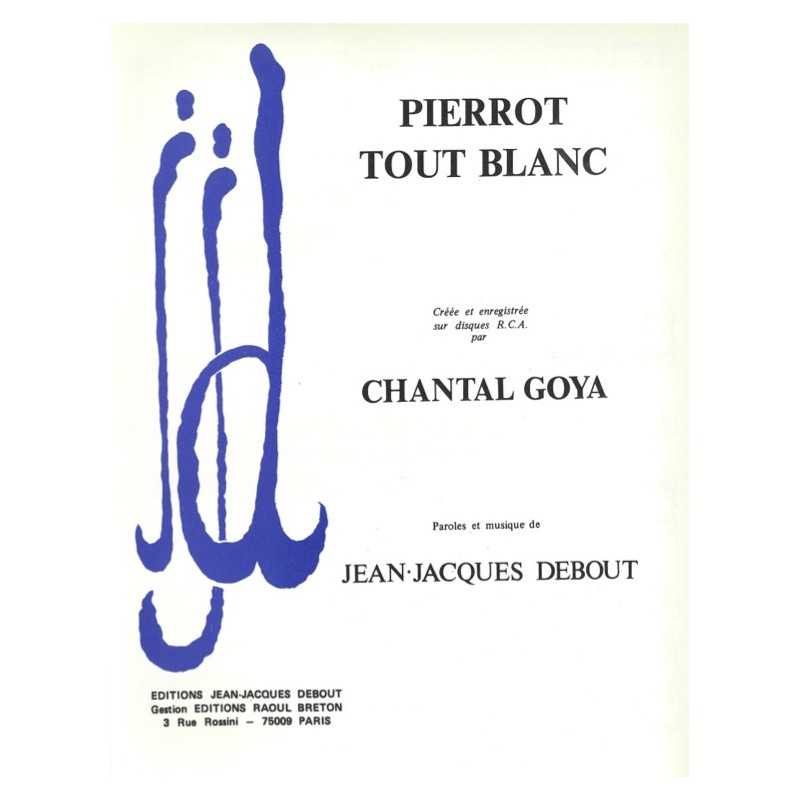 Sheet music PIERROT TOUT BLANC Chantal Goya