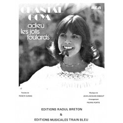 Sheet music ADIEU LES JOLIS FOULARDS Chantal Goya